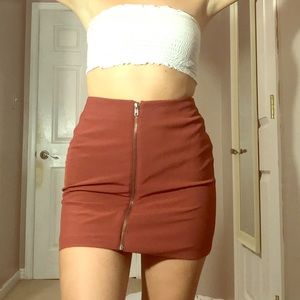 Rust colored skirt!